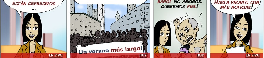 Lahna's Breaking News - episode 9 Summer is Over - Spanish - LanguageComics.com