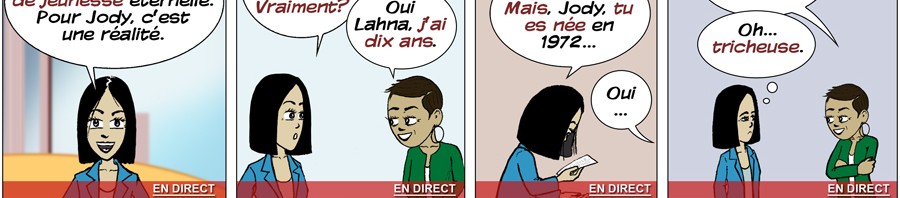 Lahna's Breaking News - Young - French - LanguageComics.com